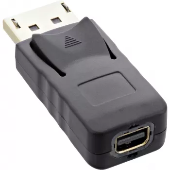 Adaptador DisplayPort InLine, DisplayPort macho / Mini DisplayPort hembra, 4K/60Hz