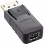 Adaptador DisplayPort InLine, DisplayPort macho / Mini DisplayPort hembra, 4K/60Hz