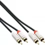 Cable de audio InLine fino 2x RCA macho/macho, estéreo, 3 m