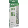 Cable de audio InLine fino 2x RCA macho/macho, estéreo, 0,5 m, 2 x RCA, conector macho, 2 x RCA + USB, conector macho, 0,5 m, negro