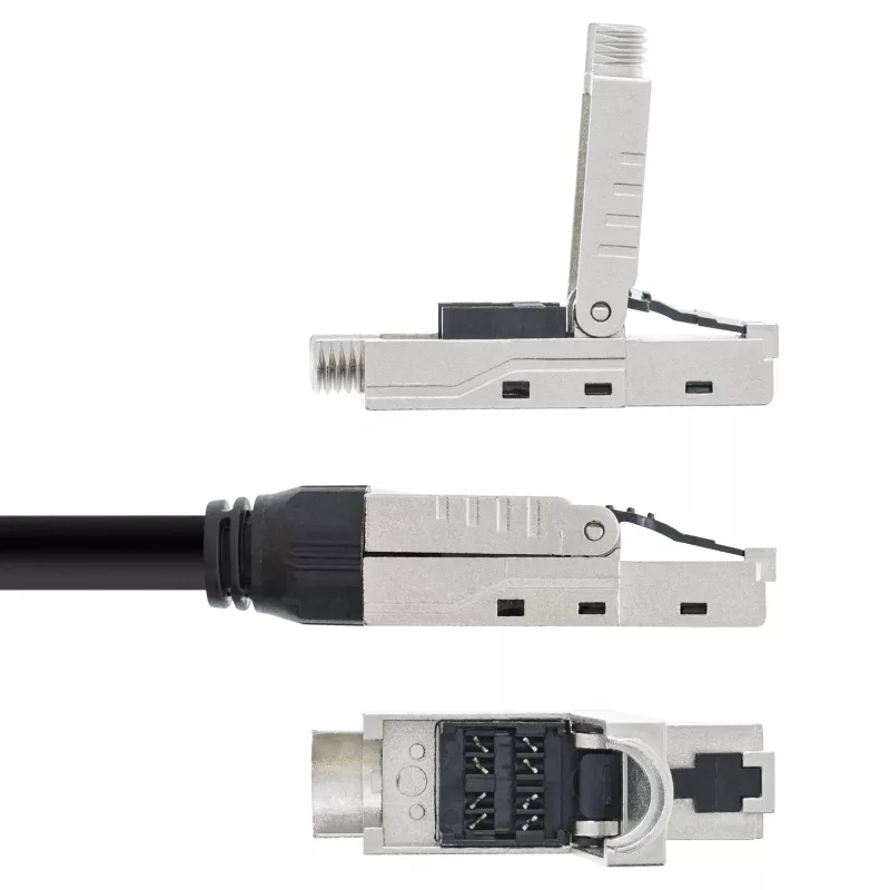 Cable de red InLine, U/UTP, Cat.6A, libre de halógenos, cobre AWG23, negro 40 m