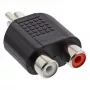 Adaptador de audio InLine conector macho RCA / 2x conector hembra RCA 99310