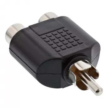 Adaptador de audio InLine conector macho RCA / 2x conector hembra RCA 99310