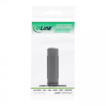 Adaptador de audio conector hembra/conector hembra 3,5 mm estéreo InLine 99306