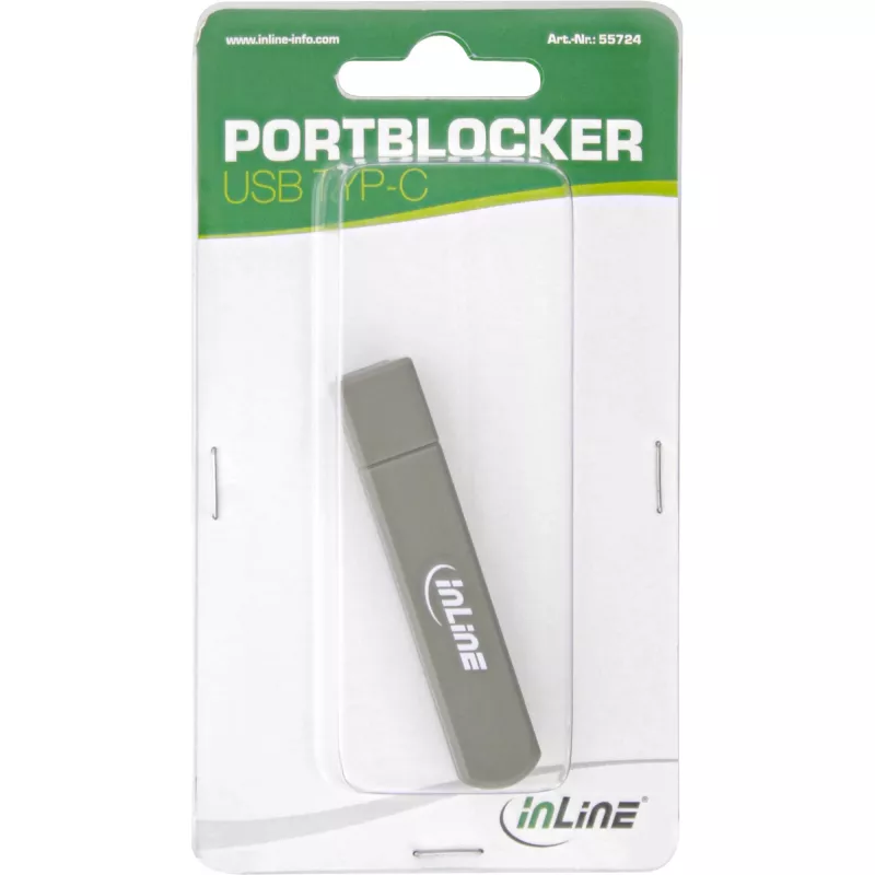 Bloqueador de puertos para portátil InLine 55724 USB-C 6 bloqueadores de puertos incluidos