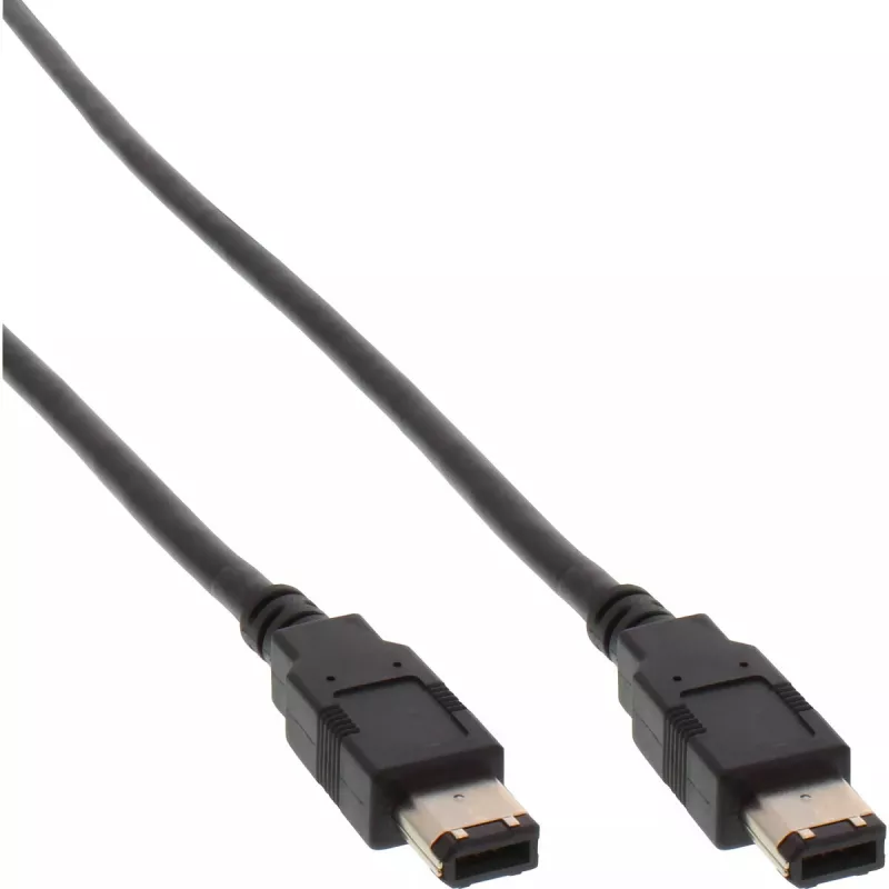 Cable FireWire 400 InLine 34010 10 m conector/conector negro