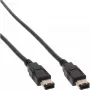 Cable FireWire 400 InLine 34010 10 m conector/conector negro