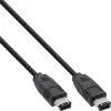 Cable FireWire 400 1394 InLine de 6 pines conector/conector 1,8 m