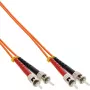 Cable de fibra óptica dúplex InLine ST/ST 50/125µm OM2 2m