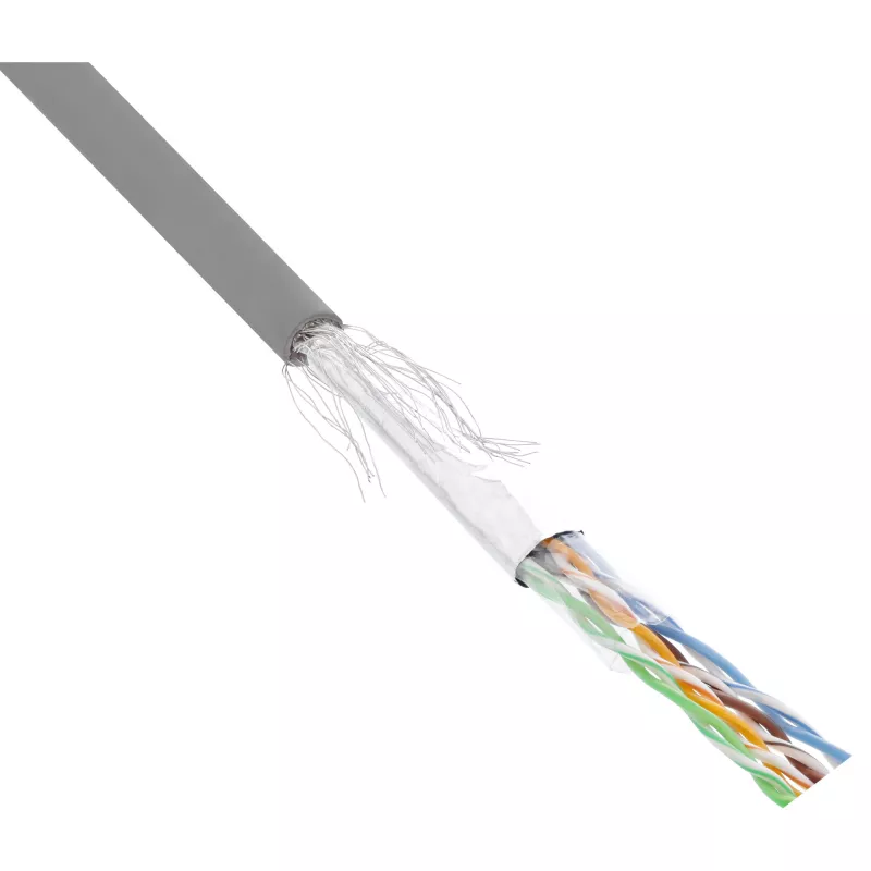 Cable de red InLine SF/UTP Cat.5e AWG26 CCA PVC gris 500m