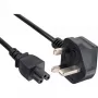 Cable de alimentación InLine para portátil Inglaterra conector hembra de 3 polos 2 m