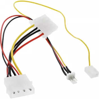 Cable adaptador de ventilador InLine 12V / 7V con señal de velocidad InLine 33007T