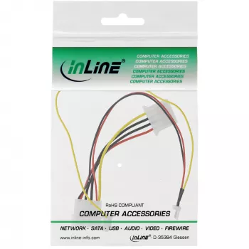 Cable adaptador de ventilador InLine 12V / 7V con señal de velocidad InLine 33007T