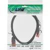 Cable de red fino InLine, U/UTP, Cat.6, negro, 2,5 m