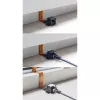 Cable RJ45 fino InLine para pasos de ventana/puerta, 2x RJ45 H/H, 1:1, sin apantallar, 0,3 m