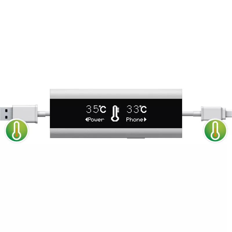 InLine USB Smart Control, multímetro, control de carga