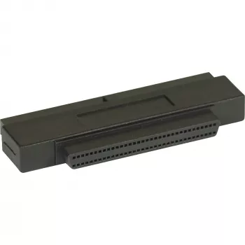Adaptador SCSI III InLine interno 50 pines IDC hembra a 68 pines mini Sub-D hembra