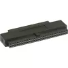 Adaptador SCSI III InLine interno 50 pines IDC hembra a 68 pines mini Sub-D hembra