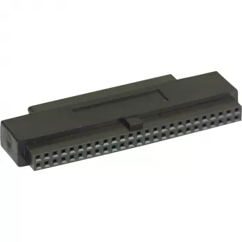 Adaptador SCSI III InLine interno 50 pines IDC hembra a 68 pines mini Sub-D hembra