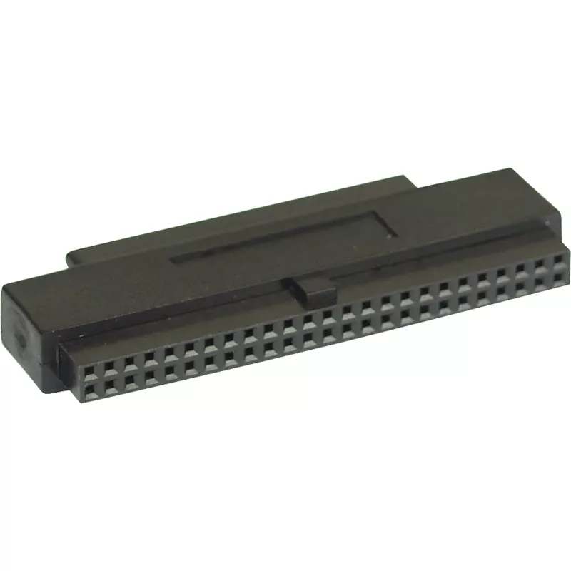 Adaptador SCSI III InLine interno 50 pines IDC hembra a 68 pines mini Sub-D hembra