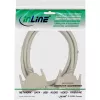Cable de prolongación serie InLine, moldeado DB37 macho / hembra, directo, gris, 2m