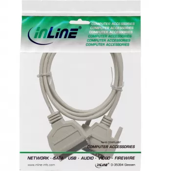 Cable de impresora InLine bidireccional 25 pines D-Sub a 36 pines Centronics 2m