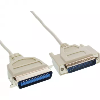 Cable de impresora InLine bidireccional 25 pines D-Sub a 36 pines Centronics 5m