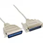 Cable de impresora InLine bidireccional 25 pines D-Sub a 36 pines Centronics 5m
