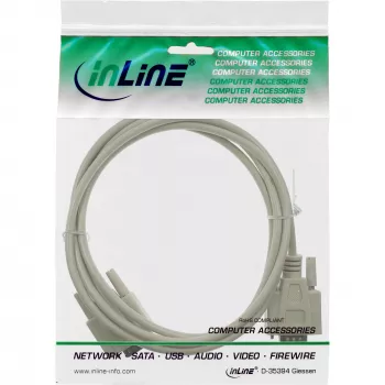 Cable serie InLine DB9 macho / macho directo 5m