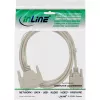 Cable null modem InLine DB9 hembra / DB25 hembra 2 m beige
