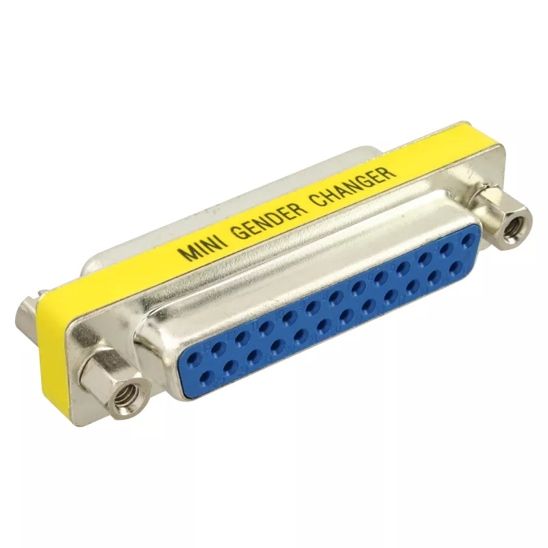 Mini adaptador InLine 25 pines Sub-D hembra a hembra