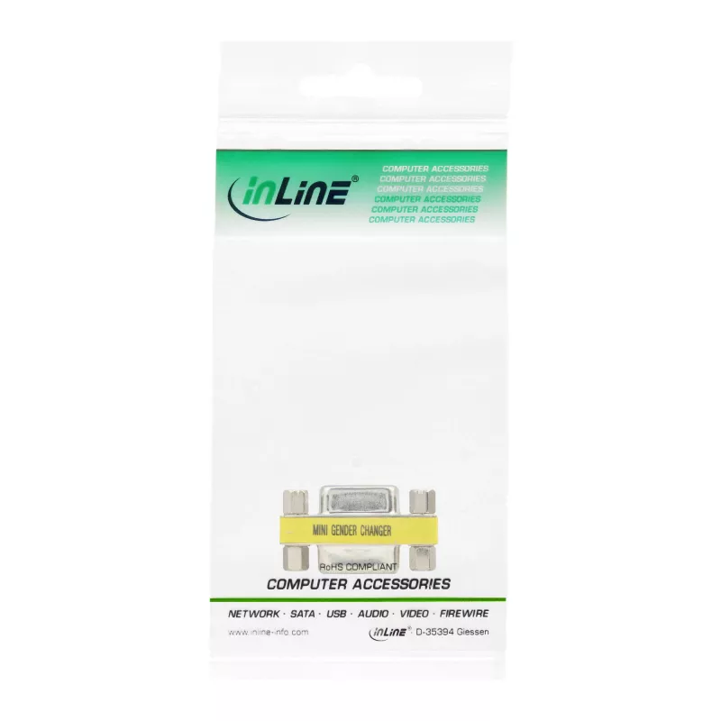 Mini adaptador InLine 9 pines hembra / hembra