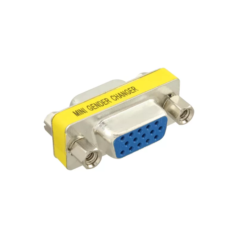 Adaptador InLine DB15 HD VGA S-VGA hembra a hembra 37724