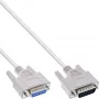 Cable alargador Gameport DB15 macho/hembra InLine 17749 10m moldeado