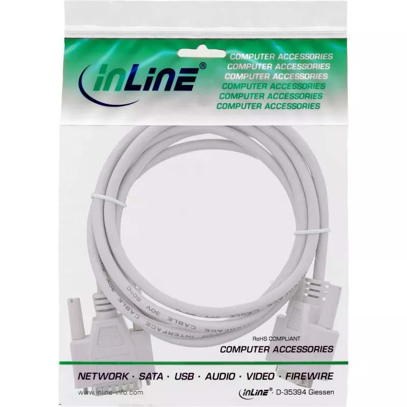 InLine Cable alargador Gameport DB15 macho / hembra 2m, moldeado