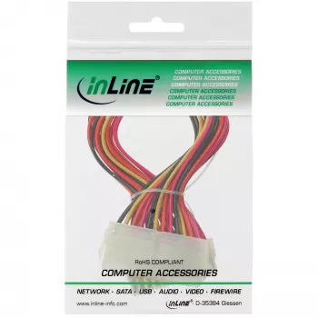 Cable de placa base InLine ATX 24 pines macho/hembra 0,20 m