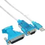 Cable adaptador USB a serie InLine USB Type-A macho / DB9 macho 1,8 m