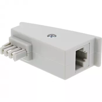 Adaptador TAE-F DSL InLine, macho TAE-F / hembra RJ45, 8P2C para Fritzbox, gris