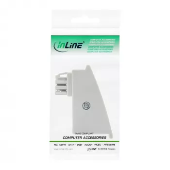 Adaptador TAE-F DSL InLine, macho TAE-F / hembra RJ45, 8P2C para Fritzbox, gris