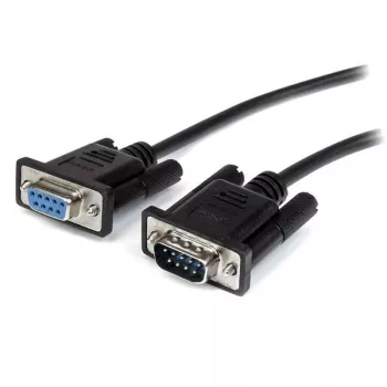 Cable serie DB9 RS232 en bucle de 2 m negro StarTech.com - M/H
