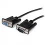 Cable serie DB9 RS232 en bucle de 2 m negro StarTech.com - M/H