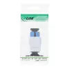 Adaptador de fibra óptica keystone snap-in InLine SC–SC simplex SM con casquillo cerámico, plano, blanco