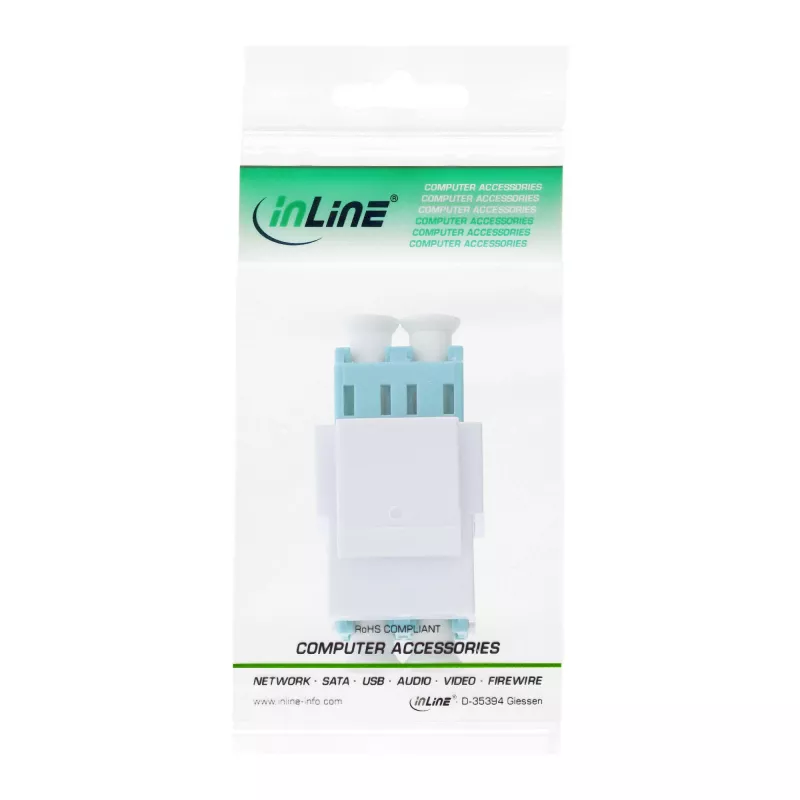 Adaptador keystone snap-in de fibra óptica InLine 89988B