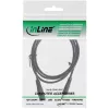 Cable alargador DC InLine, conector macho/hembra DC 5,5x2,1 mm, AWG 18, negro 0,5 m
