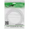Cable alargador DC InLine, conector macho/hembra DC 3,5x1,35 mm, AWG 18, blanco 5 m