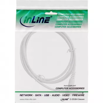 Cable de extensión DC InLine, conector macho/hembra DC 4,0x1,7mm, AWG 18, blanco 1m