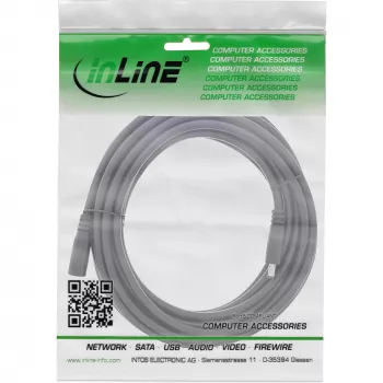 Cable de extensión DC InLine, conector macho/hembra DC 4,0x1,7mm, AWG 18, negro 3m