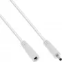 Cable de extensión DC InLine, conector macho/hembra DC 3,5x1,35mm, AWG 18, blanco 1m