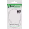 Cable de extensión DC InLine, conector macho/hembra DC 3,5x1,35mm, AWG 18, blanco 1m
