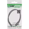 Cable de extensión DC InLine, conector macho/hembra DC 3,5x1,35mm, AWG 18, negro 1m